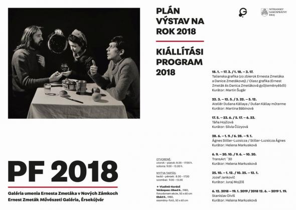 Kalendárium Galérie umenia Ernesta Zmetáka v Nových Zámkoch