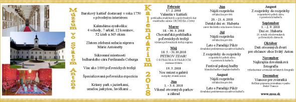 Kalendárium Múzea vo Svätom Antone 2018