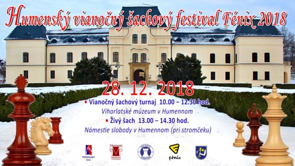 Humenský vianočný šachový festival Fénix 2018.jpg Humenský vianočný šachový festival Fénix 2018.jpg