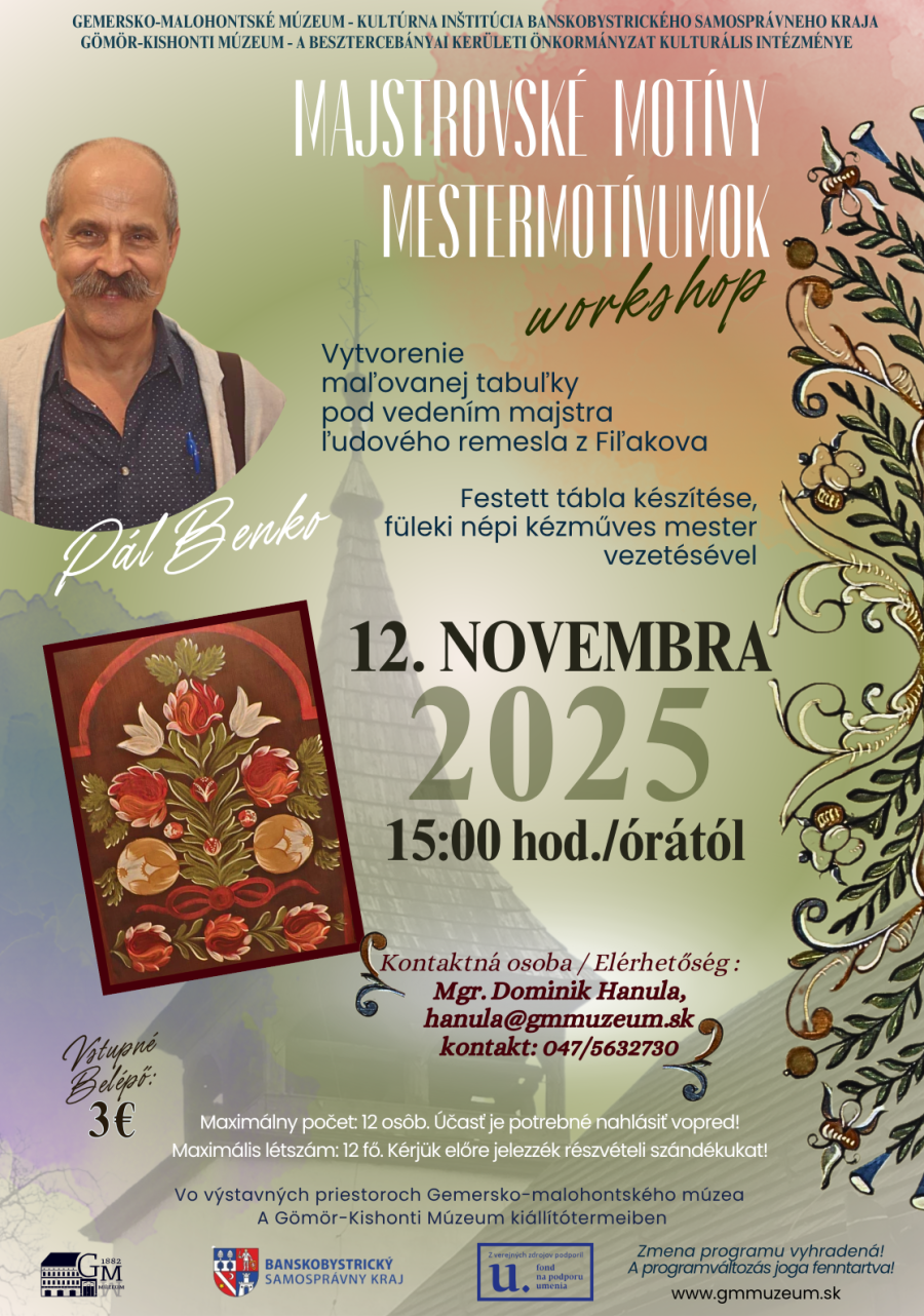 Majstrovské motívy - workshop Workshop_Pál Benko_12112025_x.png